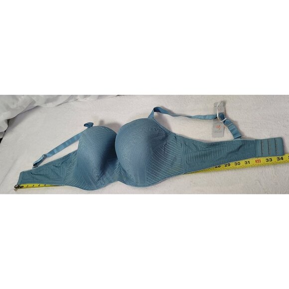 Thirdlove Everyday Lace T-Shirt Bra Teal Blue Underwire Support Size 42E New - Picture 9 of 9